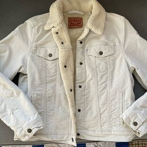 Women's Levi's® Original Sherpa Trucker Jacket - Cream